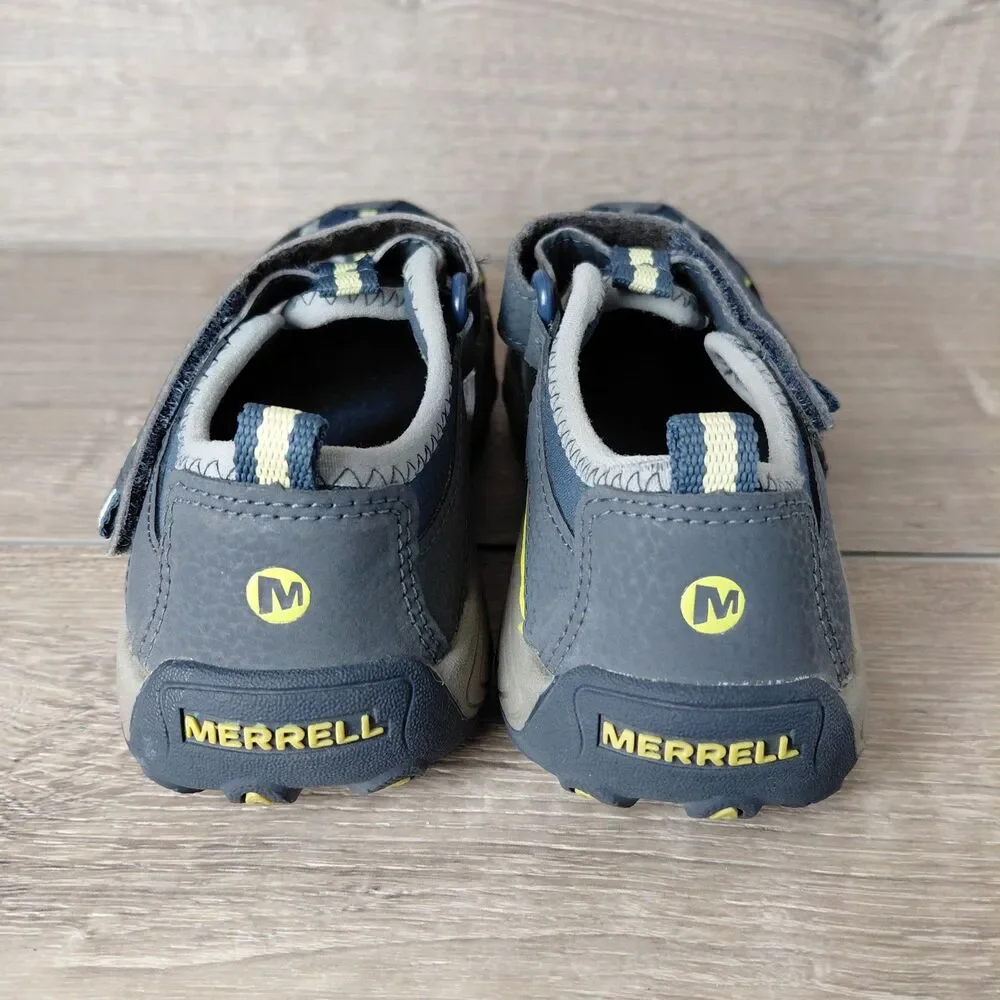 Merrell Sandals Kids 3 Gray Hydro H2O Hiker Slip On Outdoor Hiking Beach Shoes